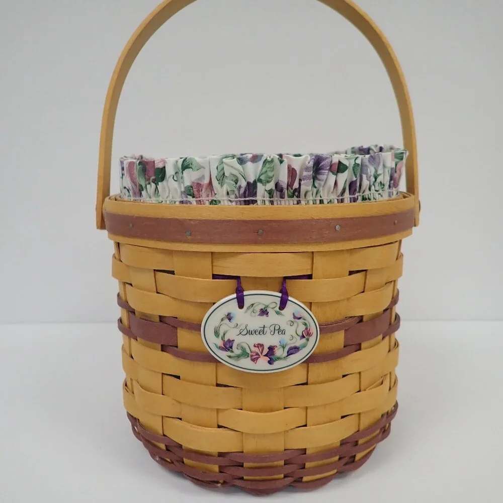 Vintage May Series Longaberger Sweet Pea basket